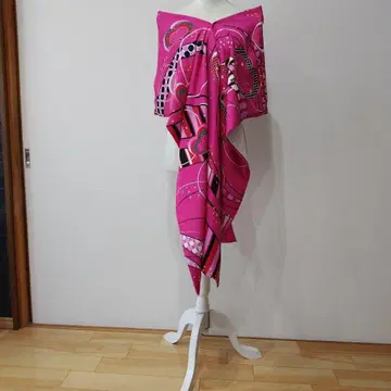 후리소데 롱 숄 안감 부착