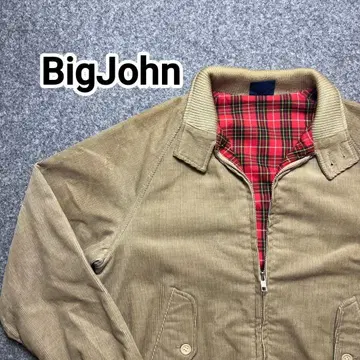 Big John 코듀로이 자켓 S사이즈 체크 안감 블루종