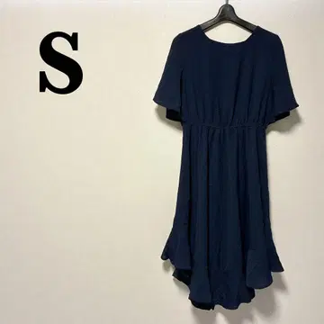 즉시 구매 OK 네이비 플레어 슬리브 원피스 [ S 사이즈 ]