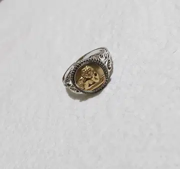 아발란체 10K silver925 콤비네이션 엔젤 반지