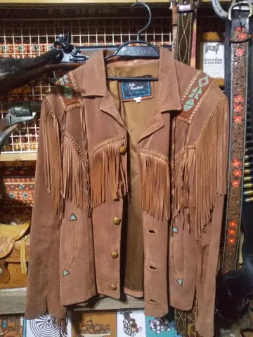 웨스턴 프린지 자켓 비즈 자수 카우보이, 웨스턴, 아메카지
