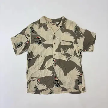 초기 Sun Surf 산서프 TOYO 토요 학 아로하 셔츠