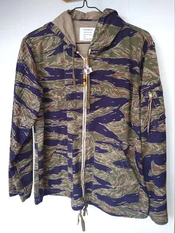 리얼 맥코이 타이거 카모플라쥬 후드티 Size L 새상품급