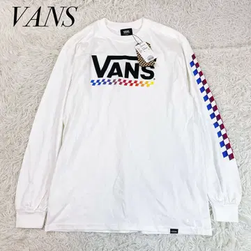 새상품 택 포함 VANS 체커 프린트 긴팔 T셔츠 M
