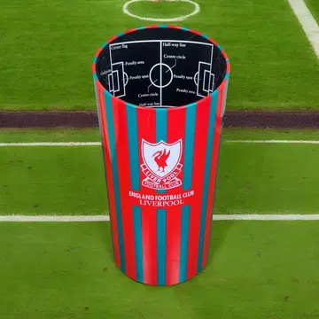 축구 프리미어 리그 명문 클럽 리버풀 FC 희귀한 쓰레기통 우산꽂이
