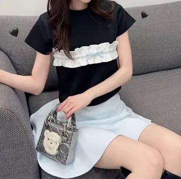 JILTU 프티 프릴 티 블랙 블루