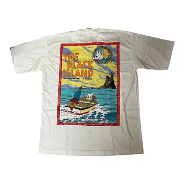 90s DEADSTOCK 땡땡의 모험 프린트 티셔츠 L
