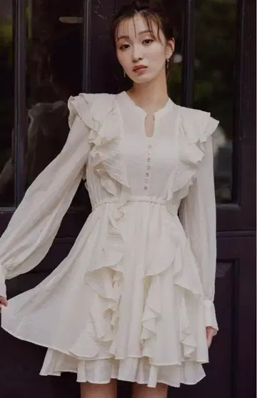 코코딜 COCODEAL 프릴 미니 원피스