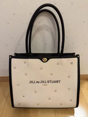 JILLSTUART classy 로고 토트백 화이트