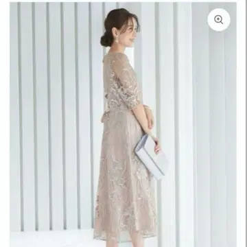 새상품급 포멀 드레스 L 원피스 결혼식 자수 파티 드레스