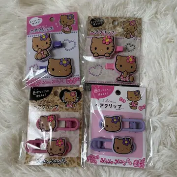 일광화상 키티 헤어 클립 앞머리 클립 4개 세트 헬로키티 산리오