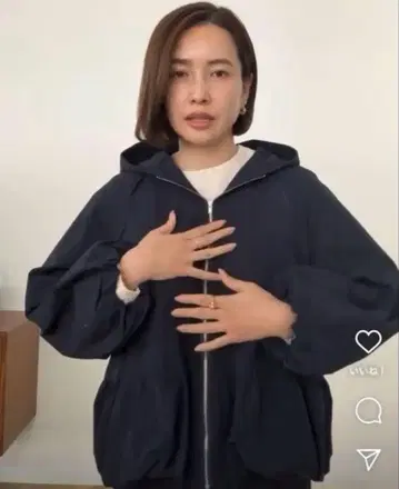 ohga 후드티 블루종 네이비