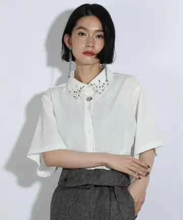 HARE 칼라 비쥬 셔츠