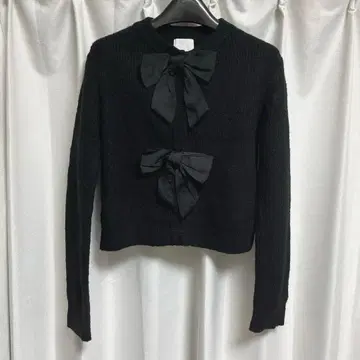 H&M 리본 디테일 볼레로 가디건 상의 S 사이즈