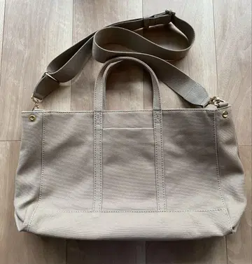 러셋 캔버스 shopper 백 베이지