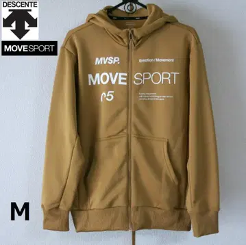 DESCENTE MOVESPORT 후드티 M 베이지 데상트