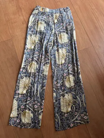 H&M x WILLIAM MORRIS Morris 꽃무늬 캐주얼 팬츠
