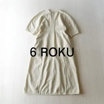 새상품급 ROKU 로쿠 27만엔 맥시 원피스 B&Y 유나이티드 애로우즈