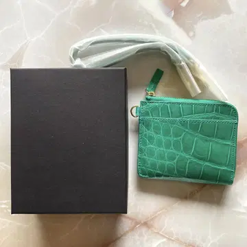 터콰이즈 크로커다일 미니 지갑