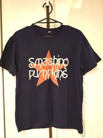 사이즈 M Smashing Pumpkins 셔츠 네이비 귀여운