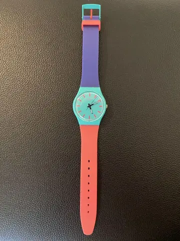 swatch 실리콘 고무 벨트 시계