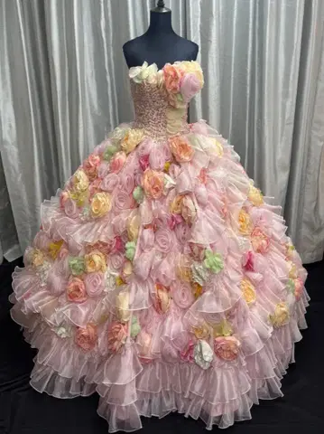 THE HANY 안데르센 핑크 컬러 드레스