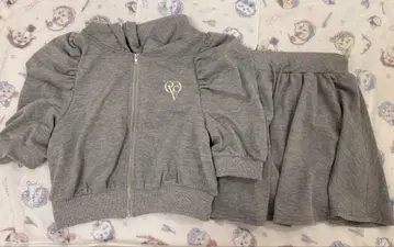 evelyn 셋업 반팔 후드티