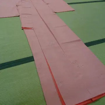 별주 에도 코몬 순수 실크 이중 기모노 미사용 창작품