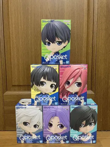 Qposket 블루 록 피규어 6체 세트