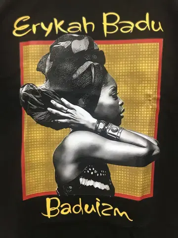 Erykah Badu Baduizm T셔츠 에리카 바두 R&B 소울