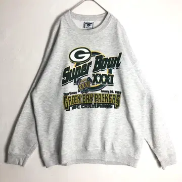3342 90s USA NFL 패커스 맨투맨 그레이