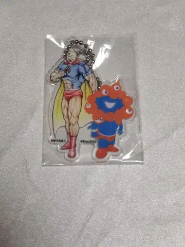 미사용 새상품 근육맨 x 미야쿠미야쿠 아크릴 볼체인 키링