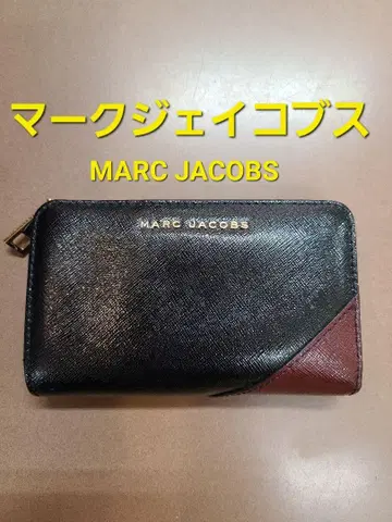 MARCJACOBS 이단 접이식 지갑 L자 지퍼 바이컬러