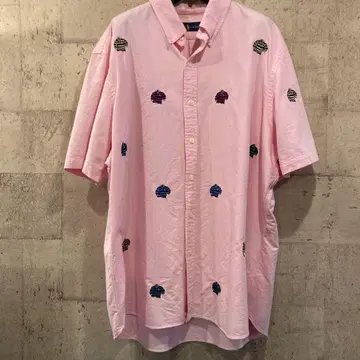 랄프 로렌 반팔 셔츠 핑크