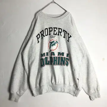 3347 캐나다제 NFL 돌핀스 빅 프린트 맨투맨 그레이