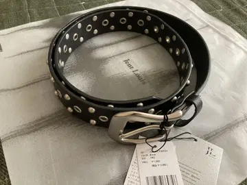 jent louis Leather Studded Belt