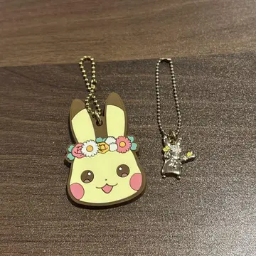 포켓몬 피카츄 러버 키링 메탈 참 부활절 꽃 왕관