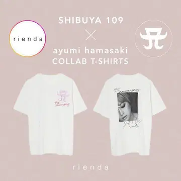rienda 하마사키 아유미 콜라보 T셔츠