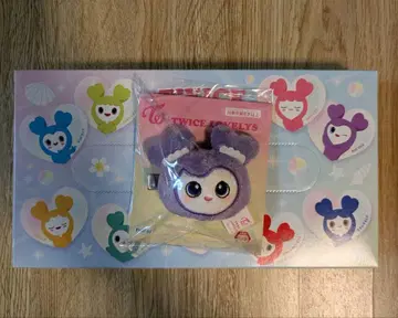 TWICE LOVERYS 봉제 인형 헤어핀 사나 GiGO 한정판 티슈