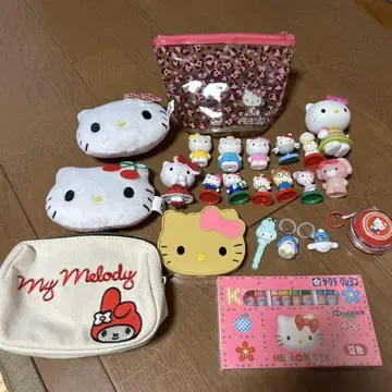 헬로키티 마이멜로디 굿즈 세트 쇼와 레트로 헤이세이 레트로