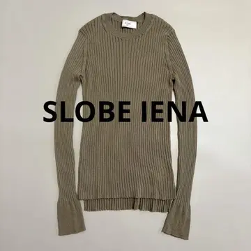 슬로브 이에나 워셔블 울 하이 게이지 리브 크루넥 풀오버