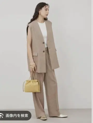 2024 SS 미라 오웬 노카라 오버 사이즈 베스트