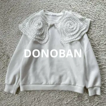 DONOBAN 프릴 칼라 본딩 상의