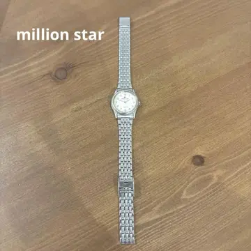million star 실버 손목시계
