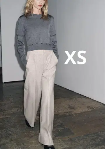 ZARA 자라 ZW 컬렉션 와이드 레그 팬츠 새상품, 미사용