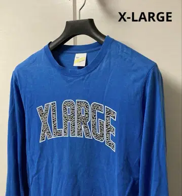 X-LARGE 엑스라지 가슴 로고 긴팔 티셔츠 남성용 S