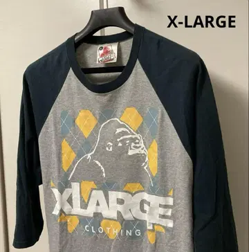 X-LARGE 엑스라지 USA제 빅 로고 7부 소매 롱 T 남성용 L