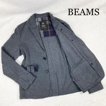 BEAMS HEART 코튼 테일러드 자켓 스트레치 앤컨 L