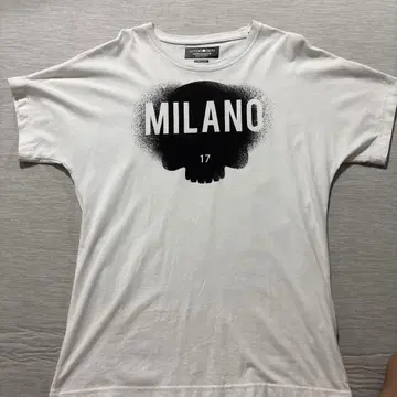 HYDROGEN MILANO 스컬 프린트 T셔츠 화이트