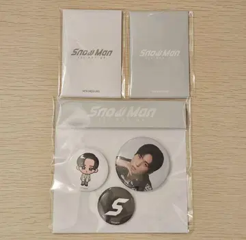 Snow Man POPUP 메구로 렌 포토 카드 & 캔뱃지 세트